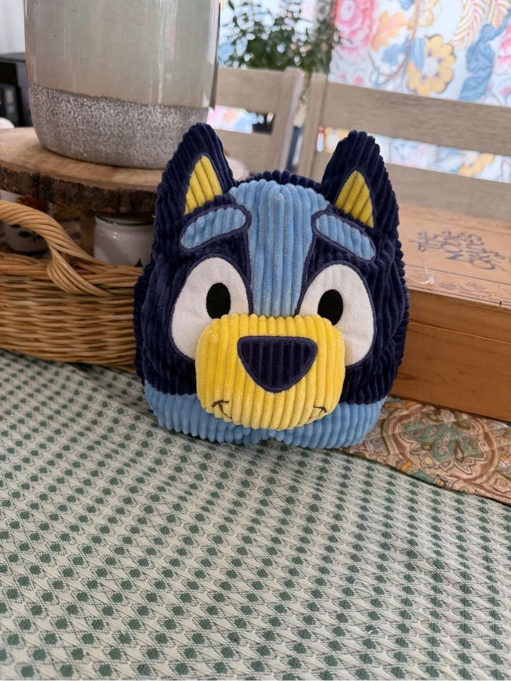 New Bluey Corduroy Handbag Purse Adorable Zips